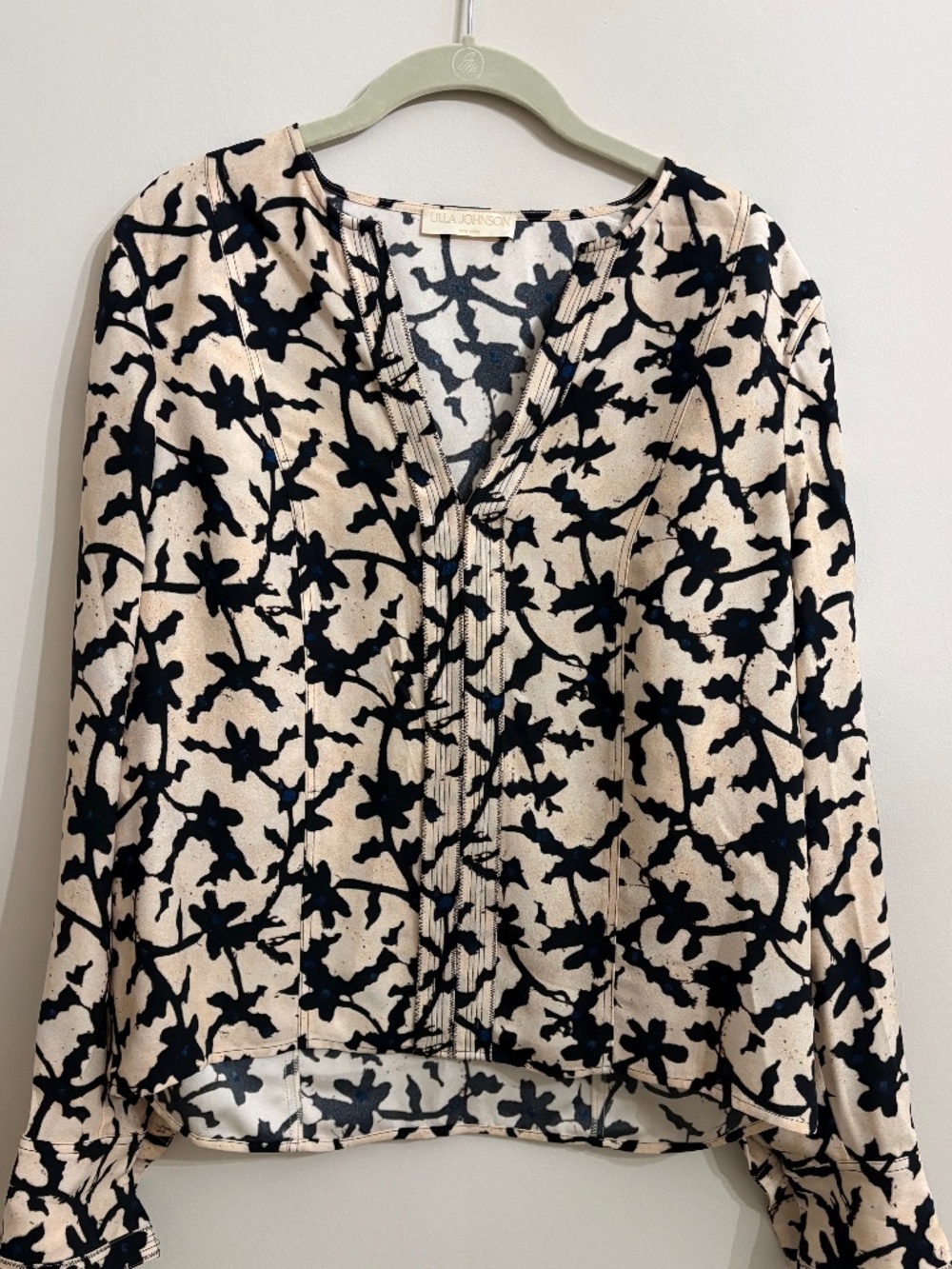 Ulla Johnson Safi Blouse in Moonstone, size 4. NWOT
